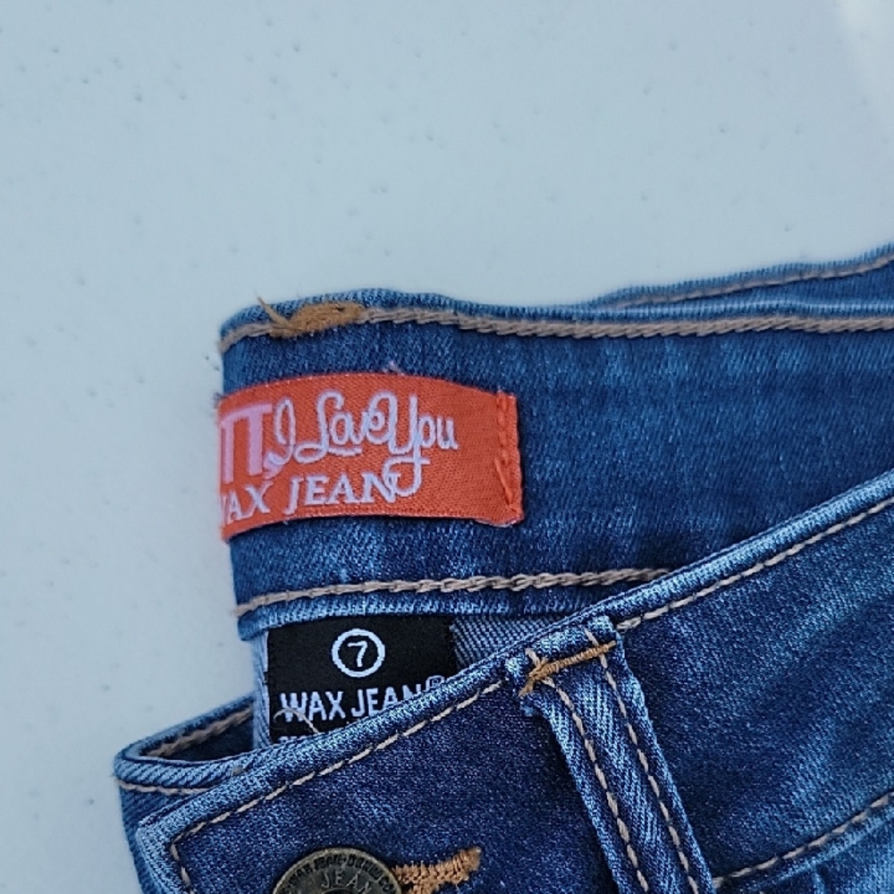 Wax Jean Classic Blue Denim with Red Tag